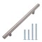 South Main Hardware 5 in. (127 mm) Satin Nickel Modern Straight Euro Style Bar Cabinet Pull (10PK) SH505-SN-10 - alternate 1